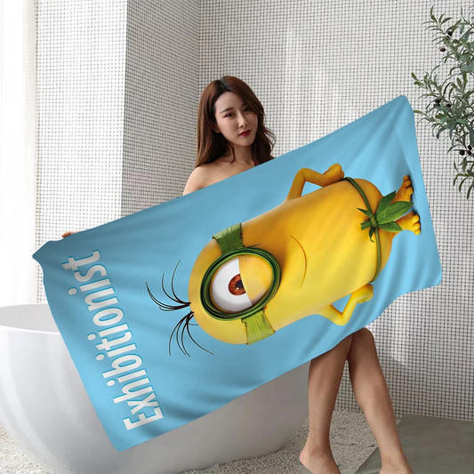Minions Movie Beach Towel – Colorful Microfiber Bath Towel for Girls