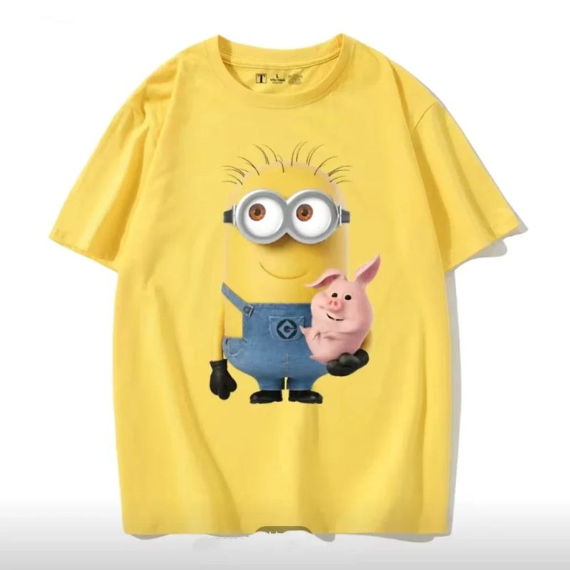 MINISO x Universal Studios Minions Shoulder T-Shirt – Unisex Summer Edition - Image 6