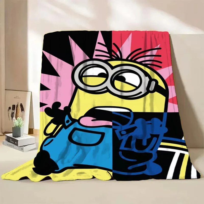 Minions Flannel Throw Blanket – Soft Winter Cartoon Blanket by MINISO - Image 19