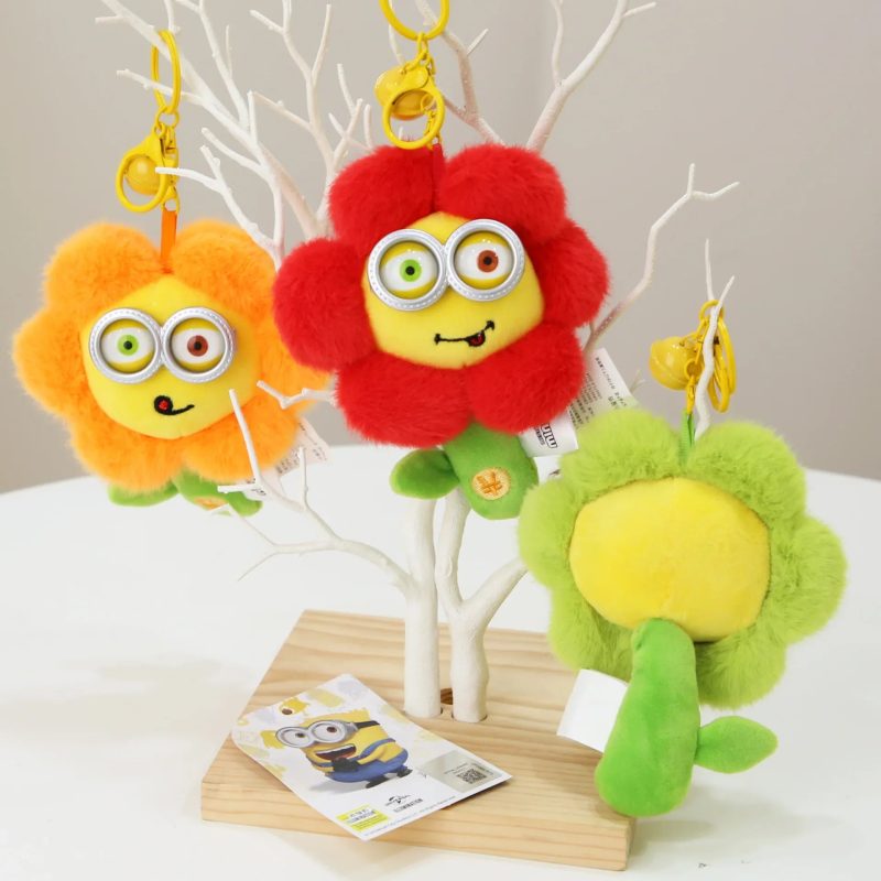 Minions Plush Keychains – Bob & Stuart Yellow Stuffed Toys - Image 8