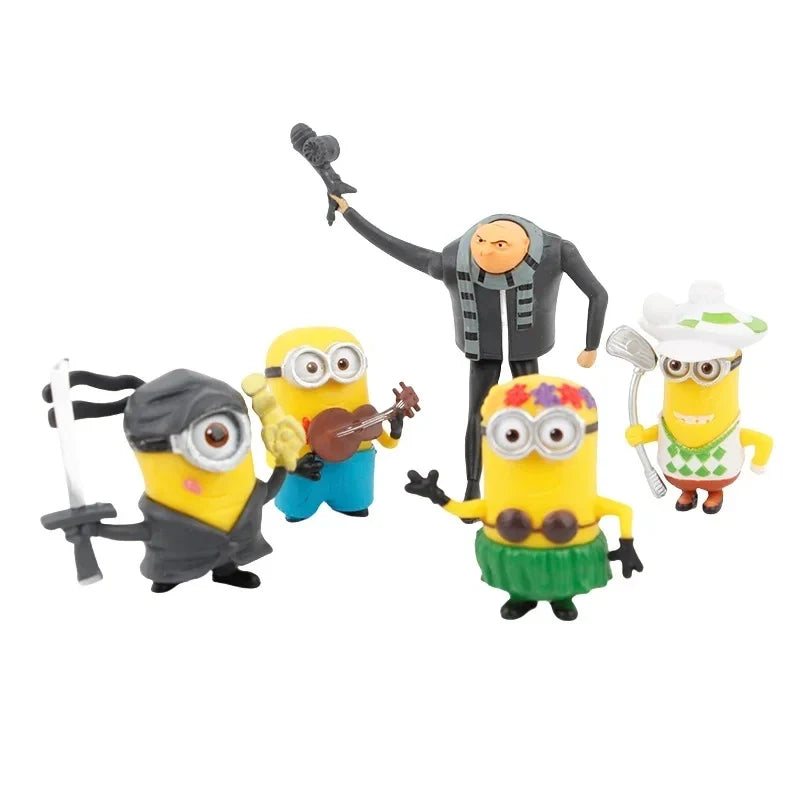 Minions Capsule Toy Set – 10pcs 3D Eye Action Figures - Image 4