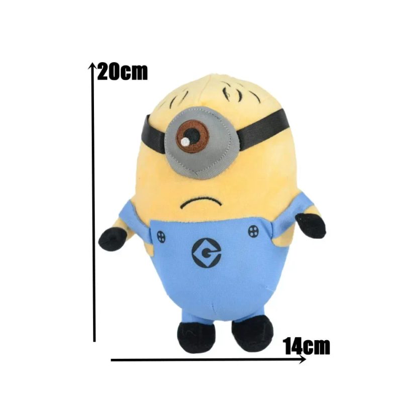 Minions 4 Plush Keychains – 12–22cm Kawaii Cartoon Dolls - Image 8