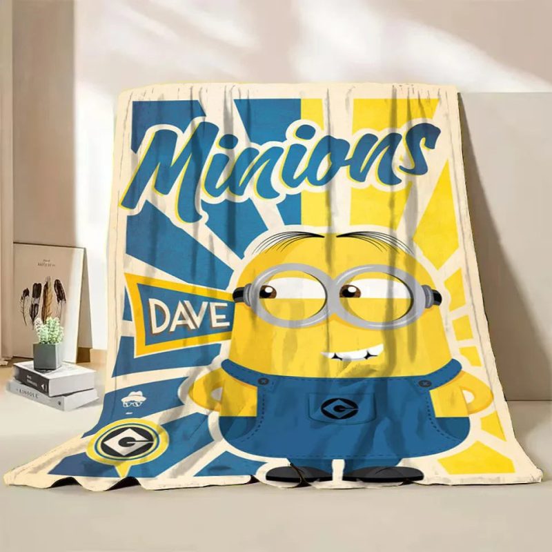 Minions Flannel Throw Blanket – Soft Winter Cartoon Blanket by MINISO - Image 20