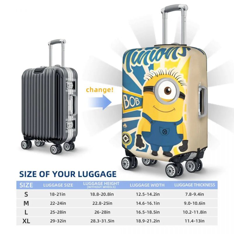 Kawaii Despicable Me Minions Suitcase Cover - Image 7