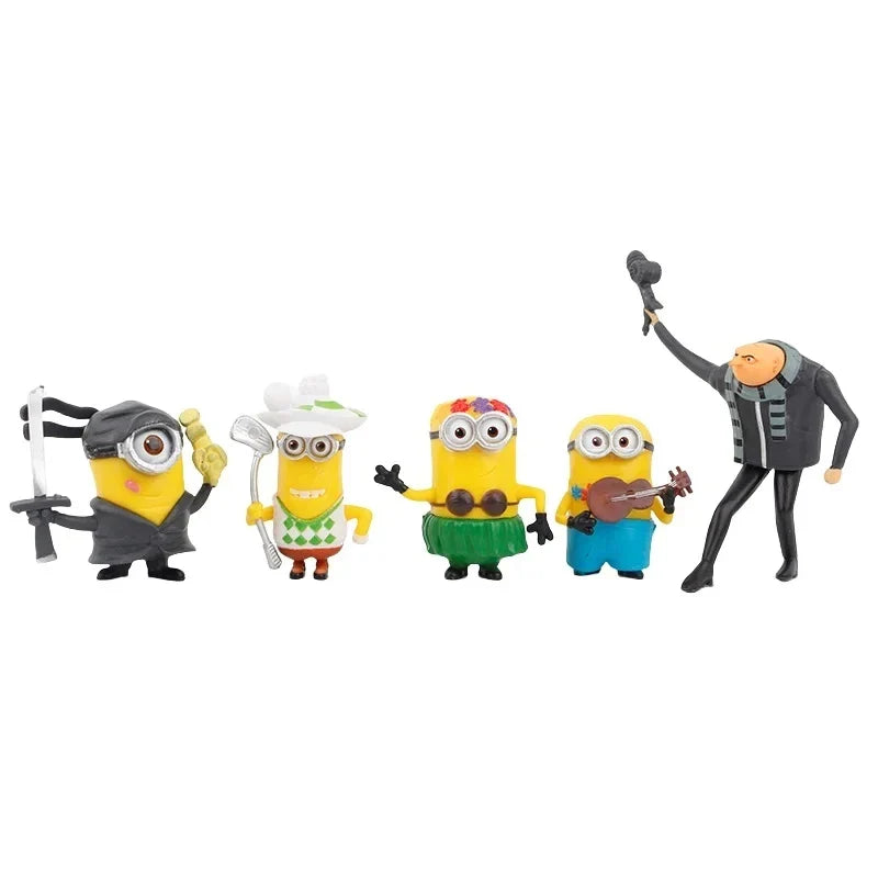 Minions Capsule Toy Set – 10pcs 3D Eye Action Figures - Image 3