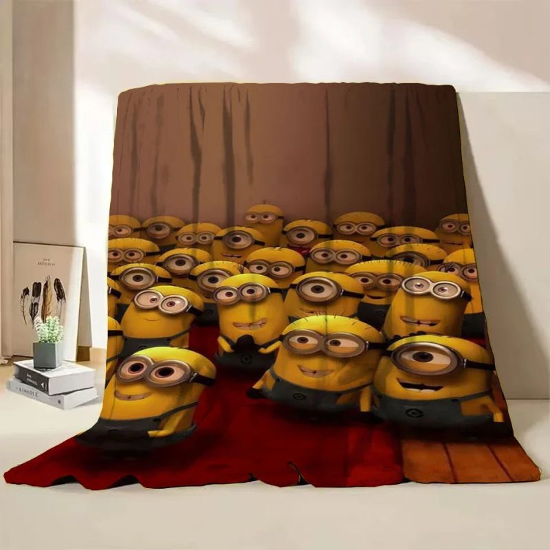 Minions Flannel Throw Blanket – Soft Winter Cartoon Blanket by MINISO - Image 10