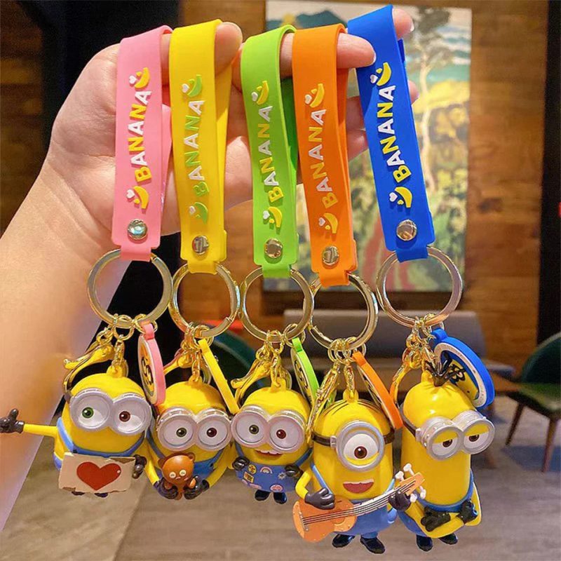 Kawaii Minions Silicone Keychain & Pendant Accessories